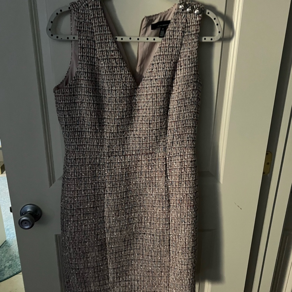 White House Black Market Tweed Midi Dress
